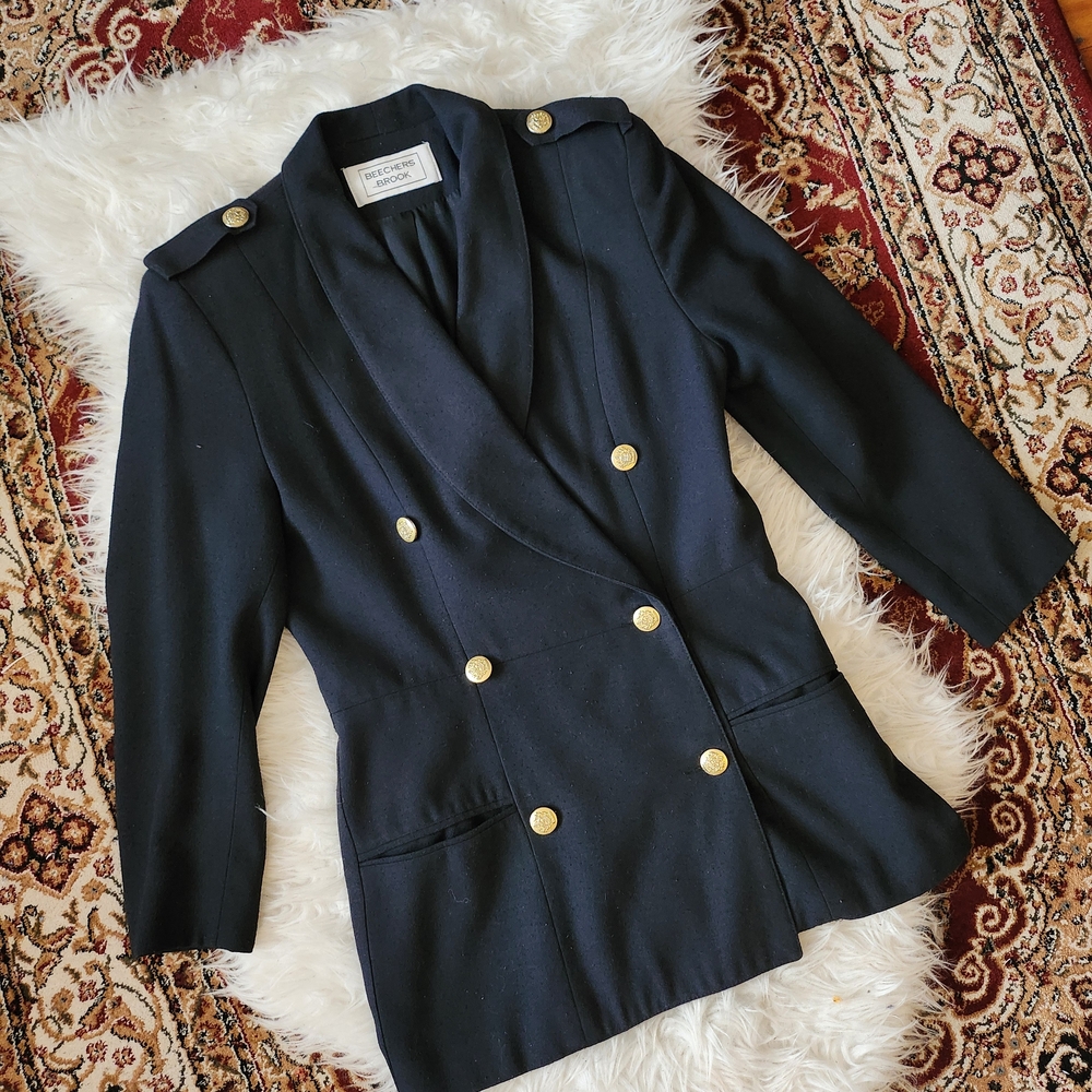 Beechers Brook Elegant Black Double-Breasted Women's Jacket
